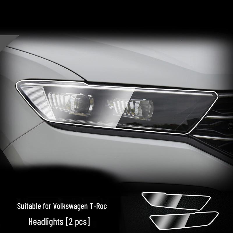 Volkswagen Headlight Film for Teramont X, Tiguan X, Touareg, Tharu, Sagitar, Golf, Viloran, and T-Roc models.