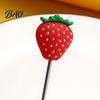 Coffee Stir Stick Cocktail Stick, Stainless Steel Mixing with Durian Pineapple Strawberry Milk Tea Stirrer Watermelon Rubber Top Decor, Drink for Bar