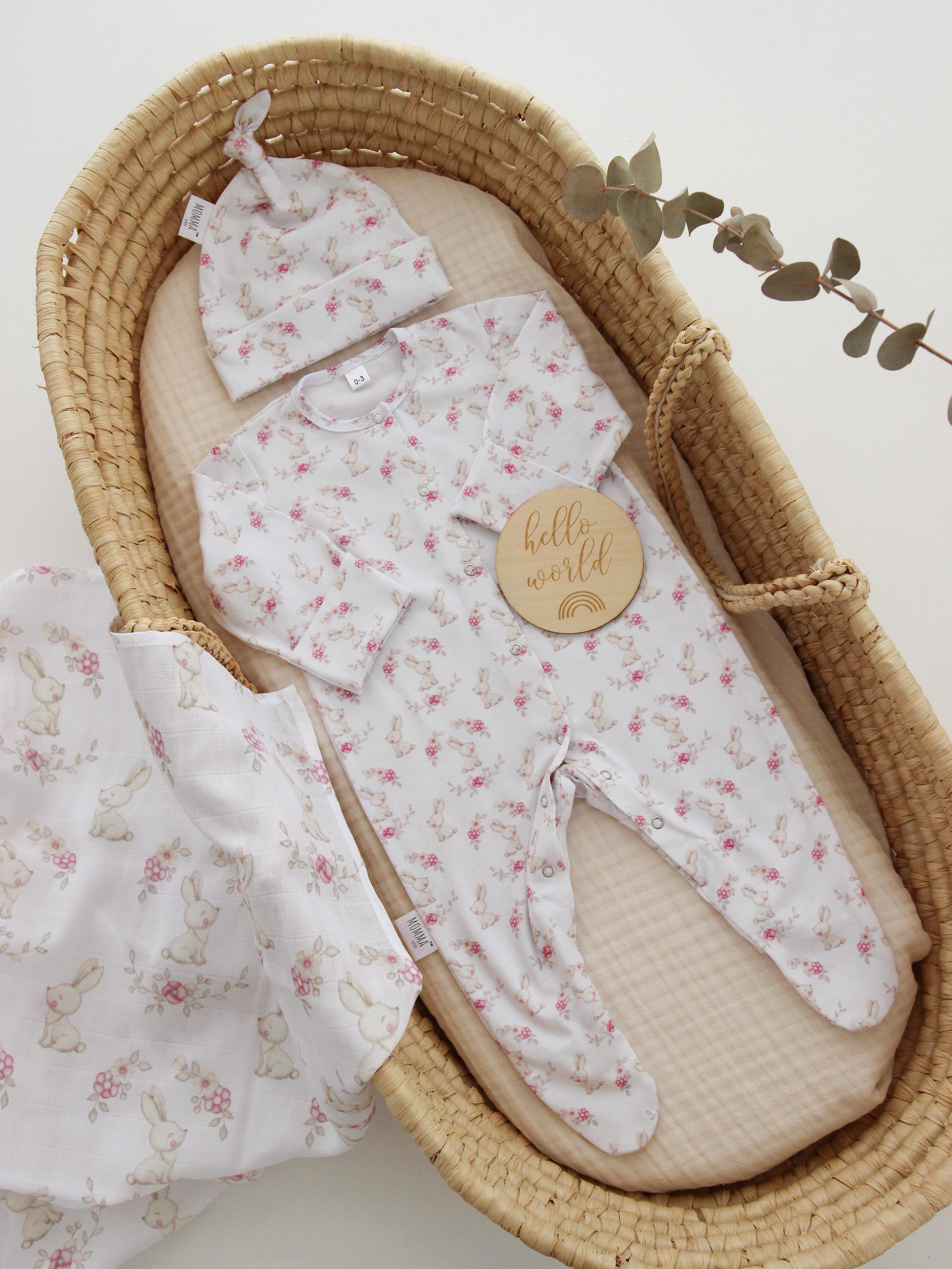 

Ромпер комбінезон з шапочкою Ніжність 680-740mm білий