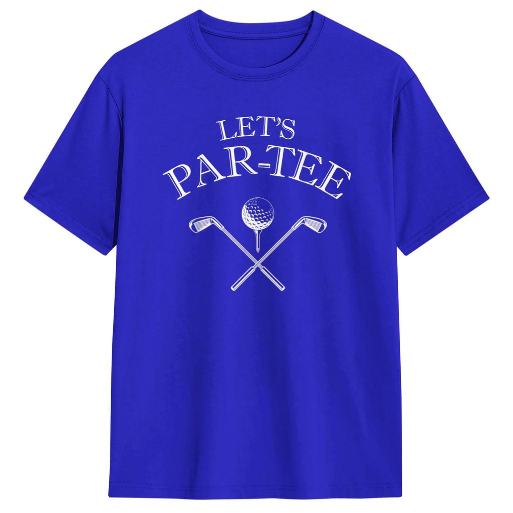 Unisex LetS Par Tee TShirts  100 Cotton Clothes Summer Y2K Basic ShortSleeved T Shirt ONeck Harajuku Loose Tee Shirt