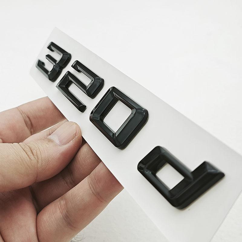 3D ABS Car Letters Logo 320d 320i Rear Trunk Badge Sticker Decals For BMW 320d 320i G20 F30 E90 Auto Exterior Accessories EJ3