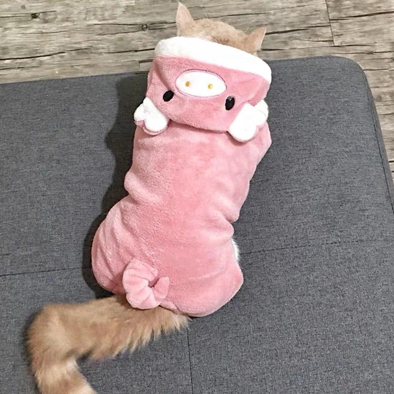 Coral Fleece Cosplay Costume For Pet  Clothing For Small Dogs Puppy Cats Clothes Chihuahua Yorkshire Costume Coat