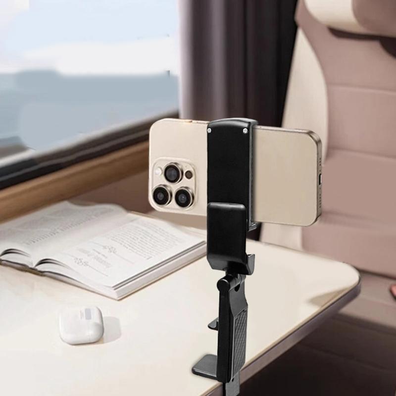 Adjustable Phone Mount with Multi Directional Rotation Travel Phone Holder Stand for Suitcase Desk Travel Accessories