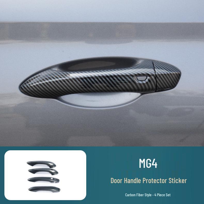 MG4 Car Door Handle Stickers: Fits 26 Models, Decorative and Protective Cover