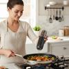 2PCS Adjustable Burr Electric Salt and Pepper Grinder Gravity Sensing Kitchen Spice Grinder  Steak