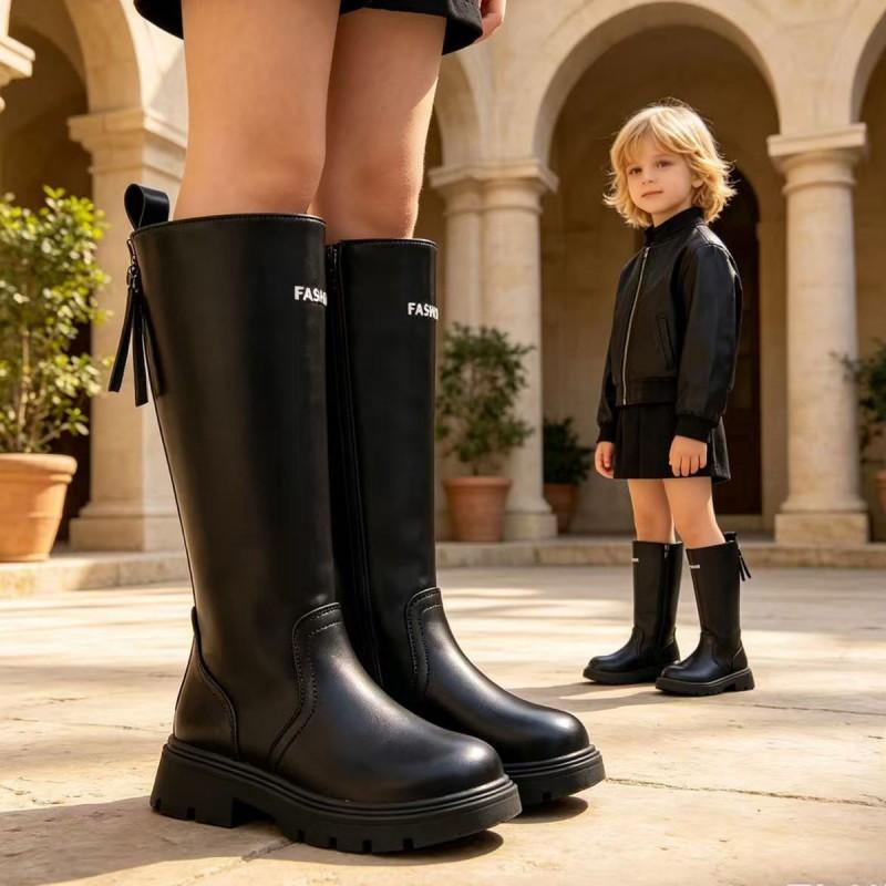 Girls High Shaft Martin Boots Side