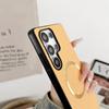 For Magsafe Fabric Cloth Case for Samsung Galaxy S25 S23 Ultra S24 FE S22 S21 Plus A16 A36 Magnetic Solid Color Ultra Thin Cover