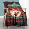 Liverpool Fc Customize Your Name Blanket Lightweight Customizable Blanket Soft Cozy For Office Home Decor Bed Couch Allseason Use