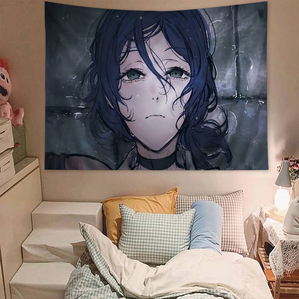 Anime Muž s motorovou pilou Reze Arc Kreslená tapiserie Nástěnná dekorace Domácí dekor