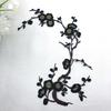 Cherry Blossom Iron Patch Iron-on Blossom Plum Applique Patch Embroidered Floral Patch for Jeans Garment Jackets Backpacks Clothes DIY Crafts