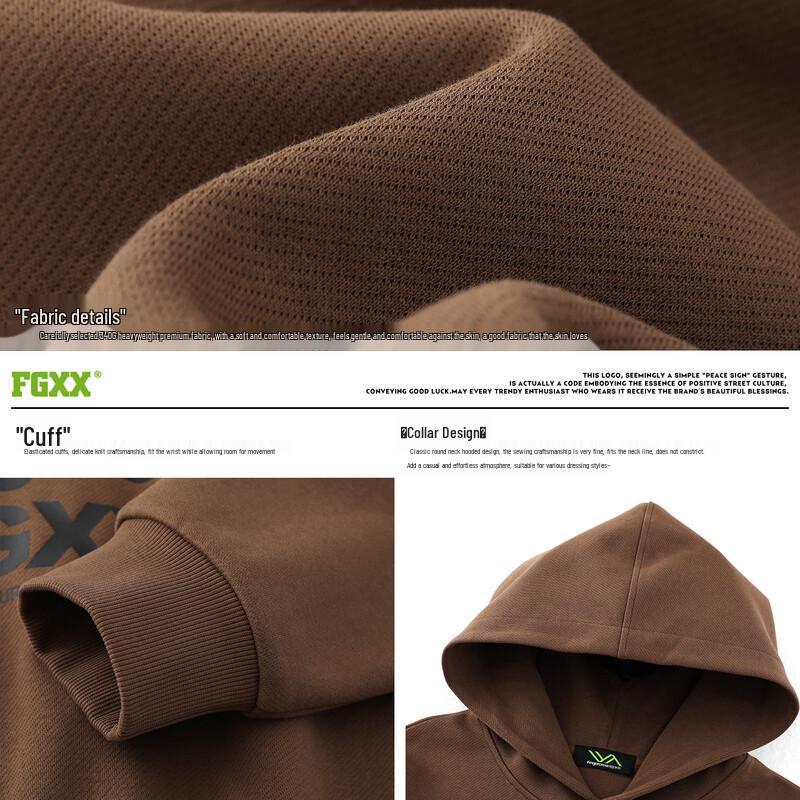 Fingercroxxit Men's Heavyweight Street Style Hooded Sweatshirt
