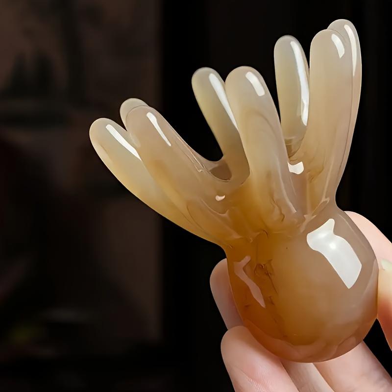 1pc Octopus Scalp Massager Comb - Wide-Tooth Design for Hair Growth & Relaxation, Handheld Head Tool with Smooth Glossy Finish, Elegant Massage Tool