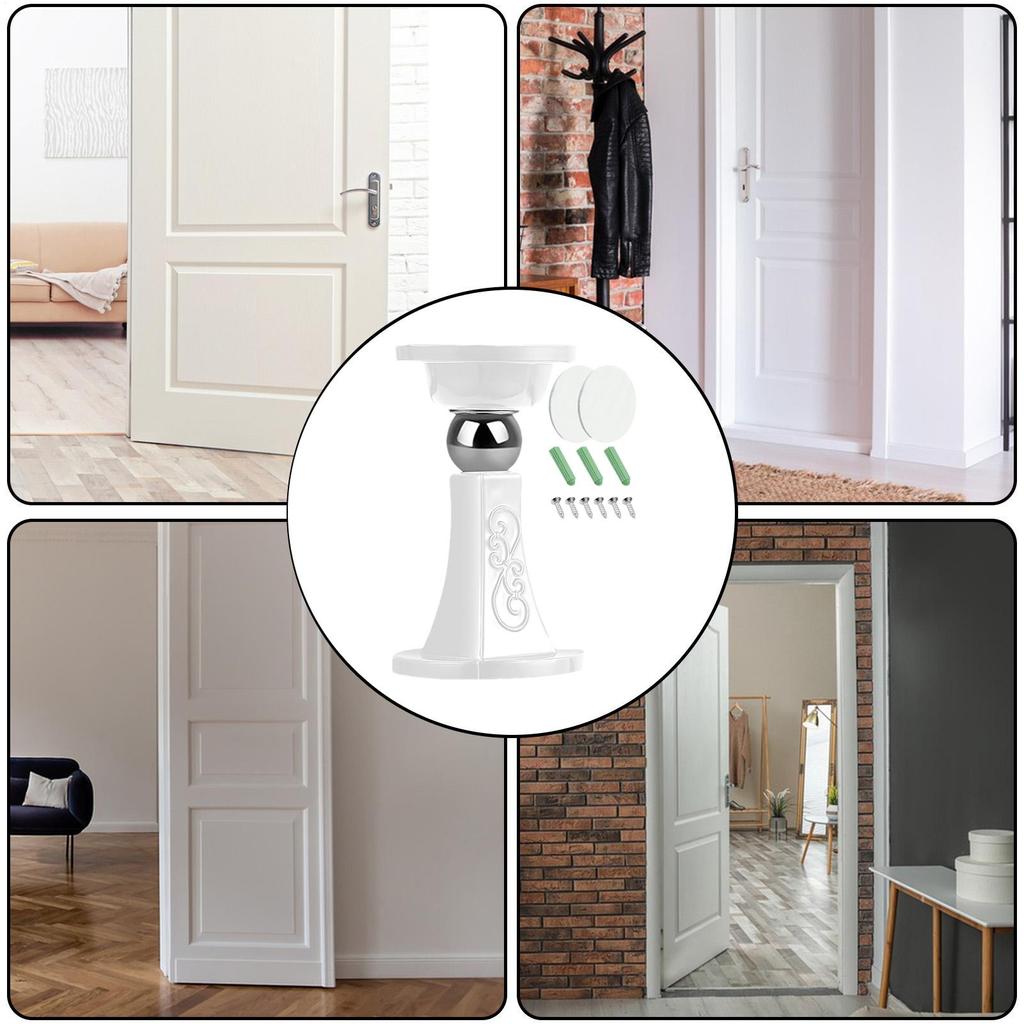 Magnetic Door Stop Adhesive Ground Catch Wall Protector Heavy Duty Door Stops For Garage Apartment Hotel Kitchen Living Room
