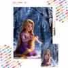 Diamond Art Painting Kit Snow Winter Rapunzel 5D Diamond Painting Dot Art Home Wall Decor