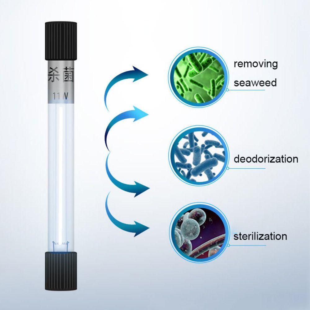 3/5/7/9/13W UV Disinfection Lamp Black Algae Water Ceaning Lamp For Fish Tank External