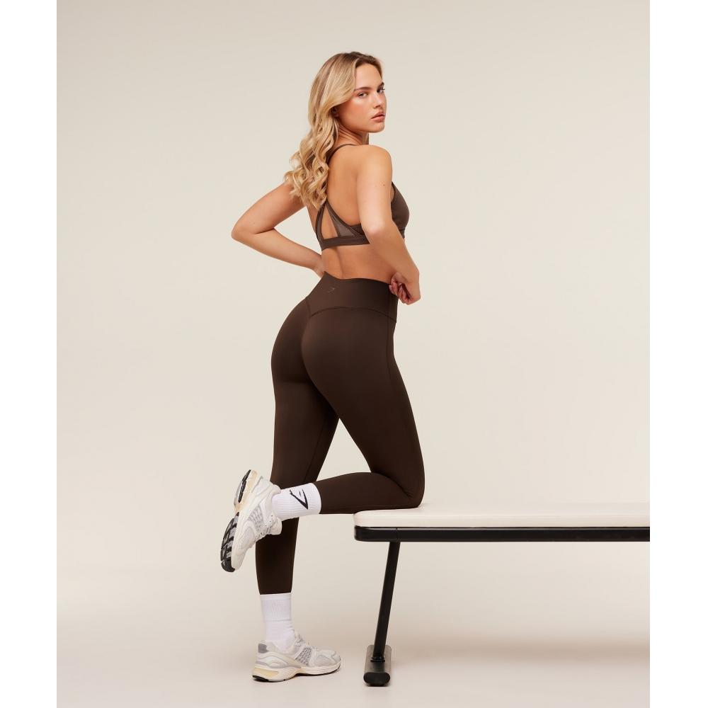 Gymshark Flow Leggings Archive Brown B4b8k Nby8