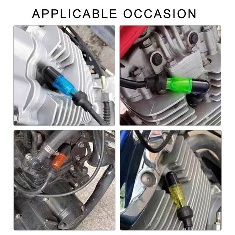 Universal Spark Plugs Caps High Temperature Resistance Versatile Spark Plugs Caps Stable for Motorcycles & Tricycles