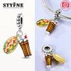 Original Charmscopperdog And Cola Food Pendantss Fit Charms Platabracelets For Women Women Jewelry Making Diy