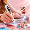 DIY Bastelwerkzeug Kabelloser Strass-Kunststift Elektrischer Faux-Diamant-Stift mit Smartem Kabellosem Bohrer Display Ergonomisch Wiederaufladbar für Präzise