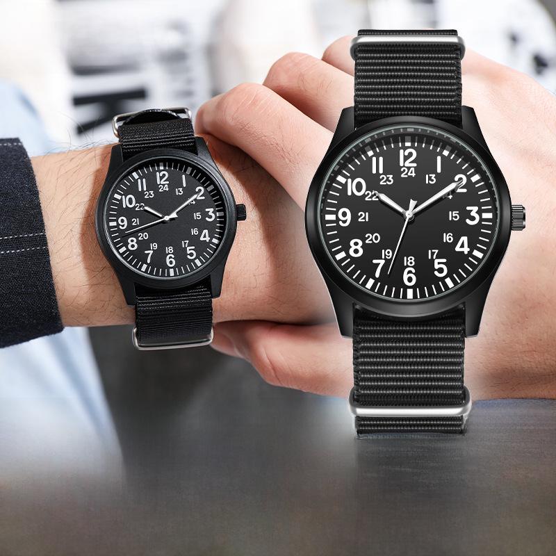 

Men s Braided Strap Quartz Sports Watch with Large Digital Display
