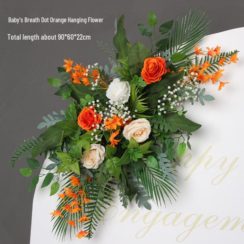 Mori Style Artificial Wedding Floral Aisle Decoration