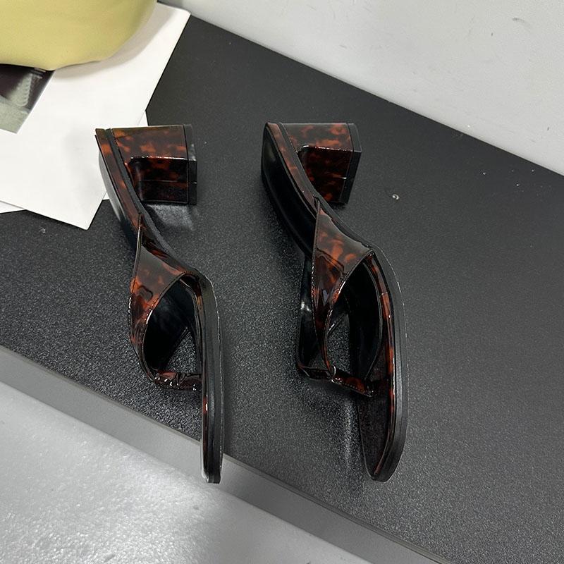 Mode Frühling Sommer Damen Absatz Hausschuhe Schuhe Pumps Mode Flach Damen Quadratische Absätze Hausschuhe Pantoletten Damen Flipflops Sandalen