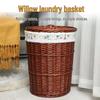 Large Rattan Woven Laundry Hamper for Hot Pot Restaurants