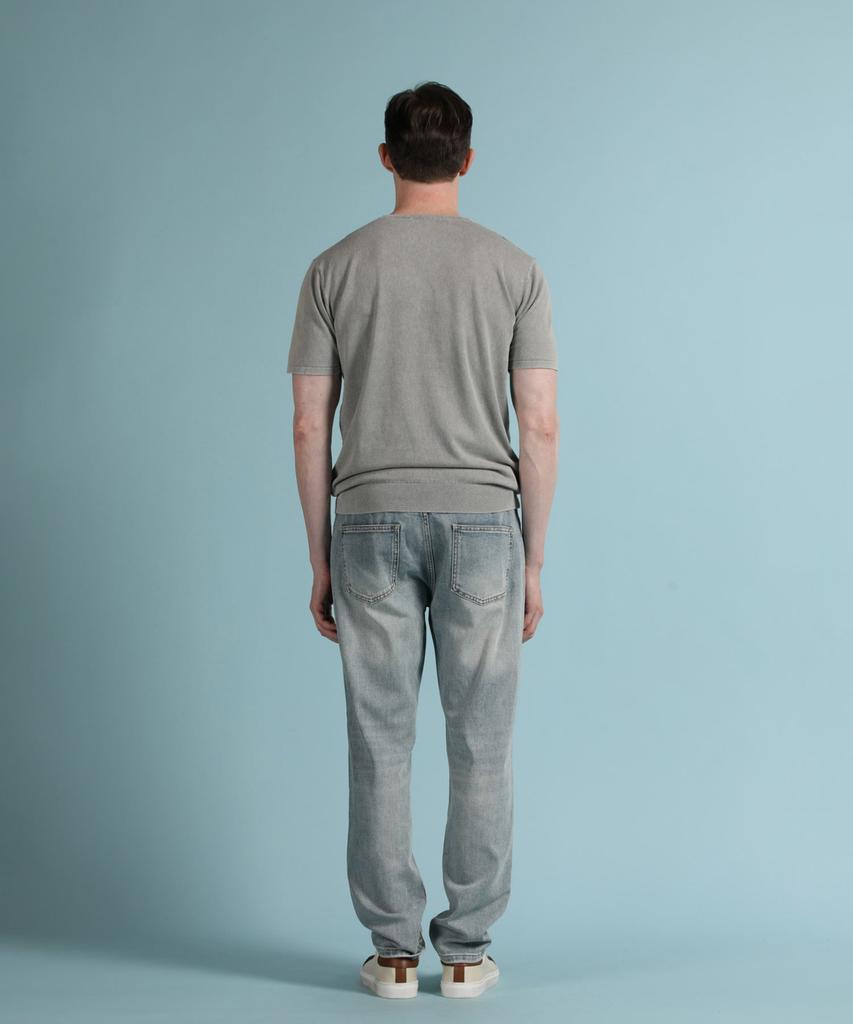 PANICALE Light Gray Vintage Washed Round Knit (Type A)