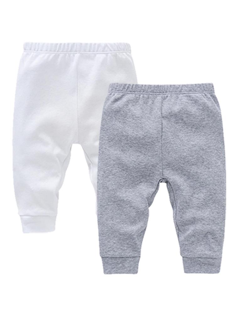 Pure Cotton Newborn Crawling Pants Set – Two-Piece Base Layer for Boys and Girls