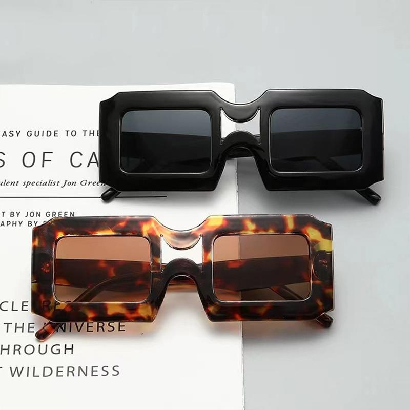 Nouvelles Lunettes de Soleil Carrées Vintage Femmes Hommes Marque Rectangulaires Lunettes de Soleil Féminines Ovales Lunettes Oculos De Sol pour Homme Femme Lunettes