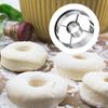 Set of 2 Commercial Stainless Steel Dessert Mold Cutters Baking Accessories Metal Texture Suitable for Baking Cookie