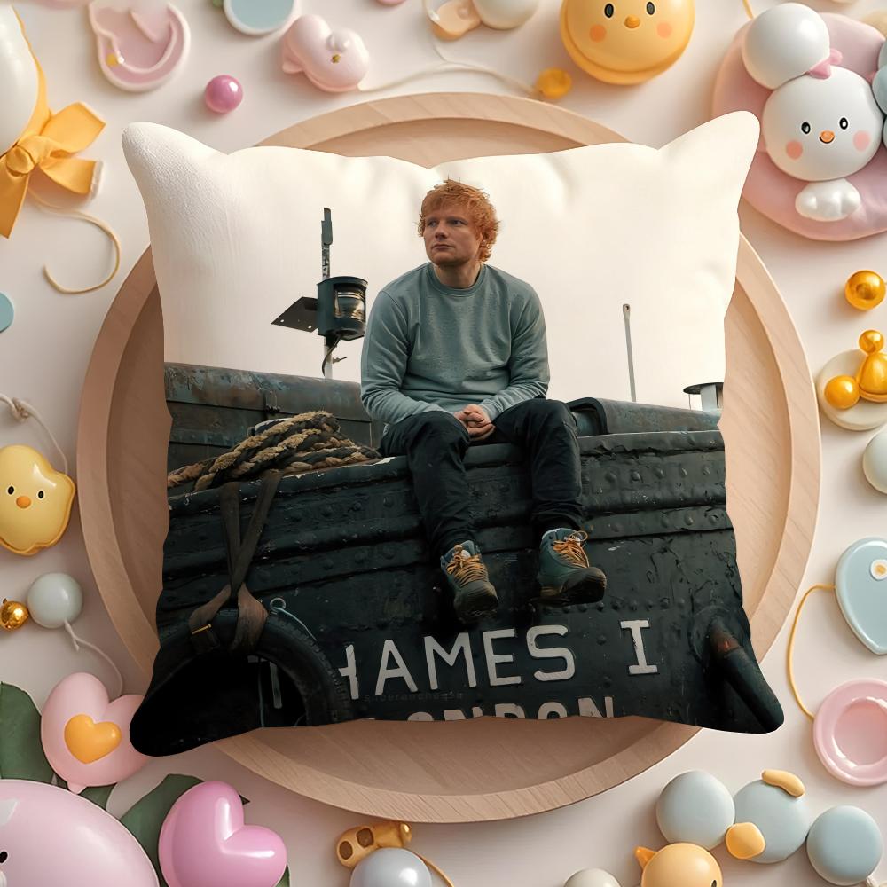 Cute E-EdS S-SheeranS Cushion Cover Home & Car Multi-Scene Pillow Cover - Reversible, Soft & Durable for Daily Use 30X30cm