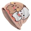 Boba Mochi Peach And Goma By Beanies Caps For Hip Hop Winter Warm Knitting Hat Adult Anime Panda Bubu Dudu Bear Bonnet Hats