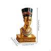 Pharaonen-Büstenstatue Gravierte Basis Nil-Tal-Ornament Blaues Kopftuch