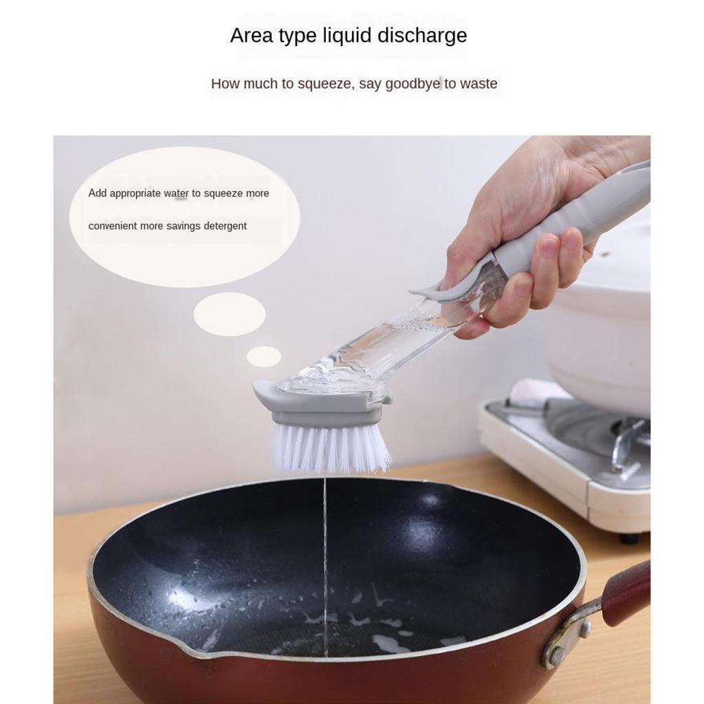 Long Pot Brush Dish Washing Cleaning Pan