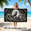 Fantasy Magic Theme Soft Beach Towel Personalized Custom Name Text Towel Portable for Beach Pool Travel