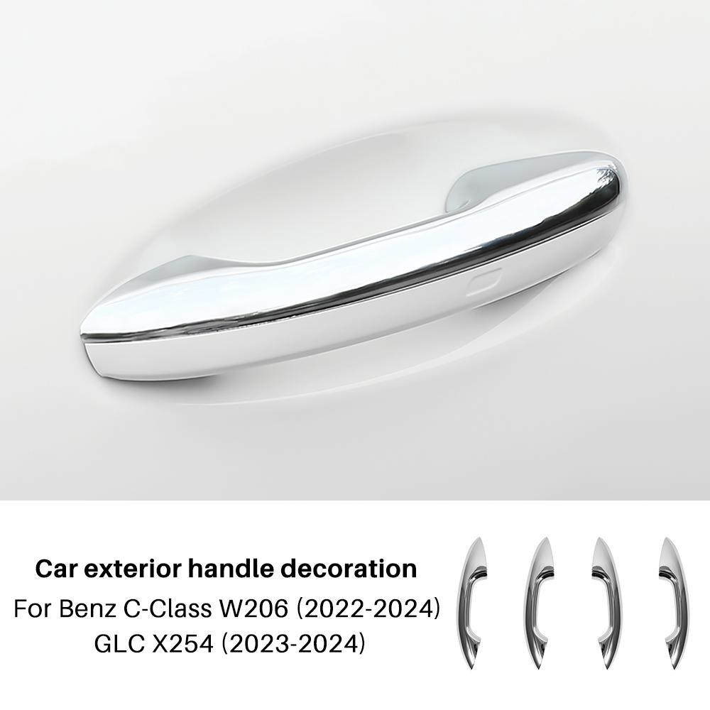 Abs Carbon Fiber Door Handle Trim Cover for Mercedes Benz GLC X254 C Class W206 S206 2025 2025 2025 Car Exterior Accessories
