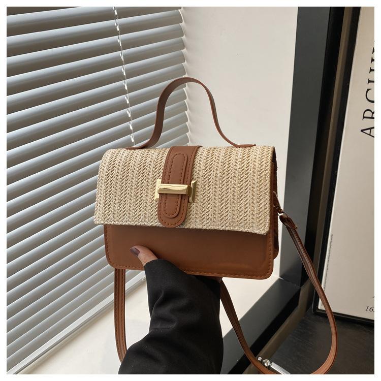 Simple Casual Small Square Bag Women's New 2025 Spring New Niche Beautiful Messenger Bag Personalized Trend Shoulder Bag