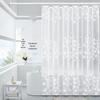 LIEI Waterproof PEVA Shower Curtain Set