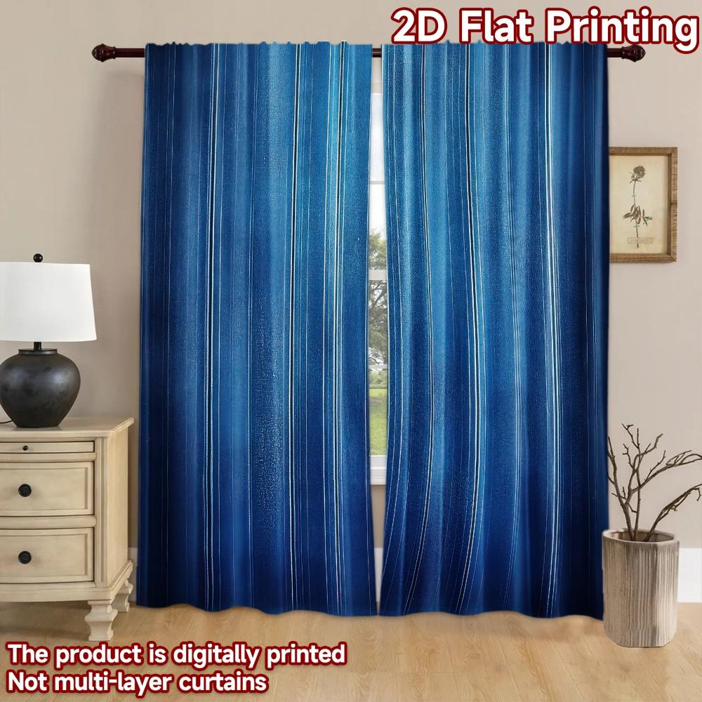 2D flat Photography Backdrop Popular Backdrop Blue Vertical Stripes 100% Polyester Holiday Decorations Use for Holiday