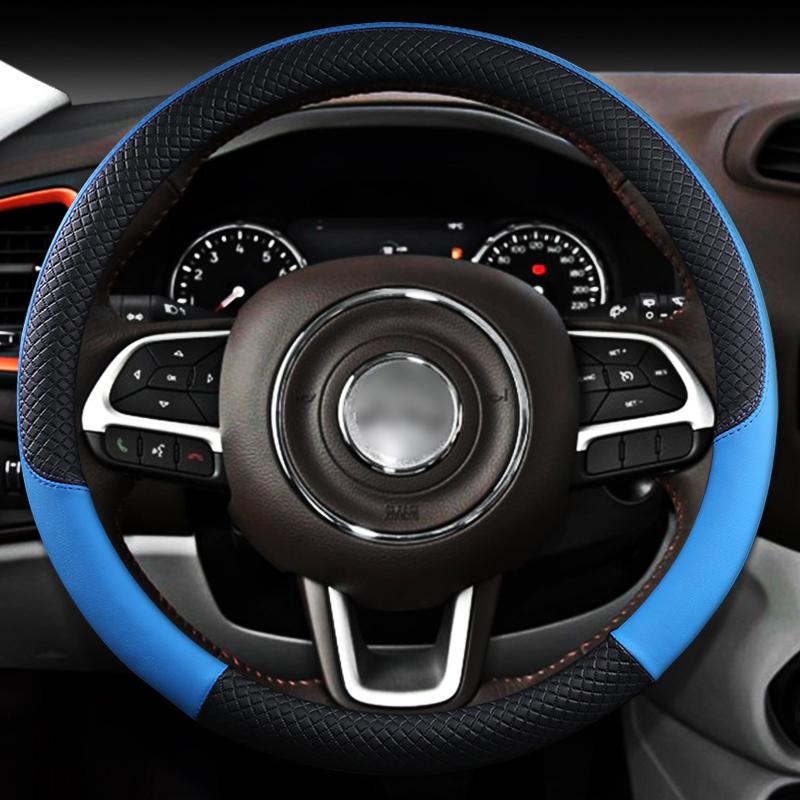 Leather Car Steering Wheel Cover Anti-slip for Jeep Renegade Auto Interior Accessories Interior Details