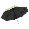 New Macaron Color Five-Fold Ultra-Light Sun Protection Compact Mini Umbrella with Buckle Handle