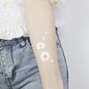 Waterproof Flower Tattoo On Face and Arm with Male and Female Matching Small Daisy Stickers