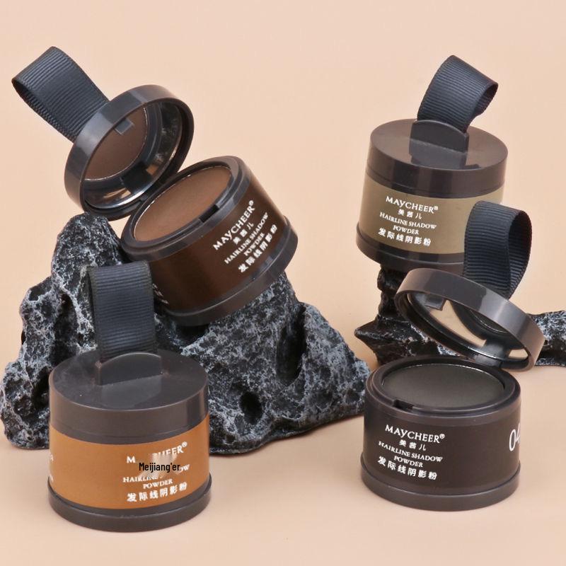 MAYCHEER Hairline Shadow: Hairline and Temple Contour Powder for Filling Forehead Edges.