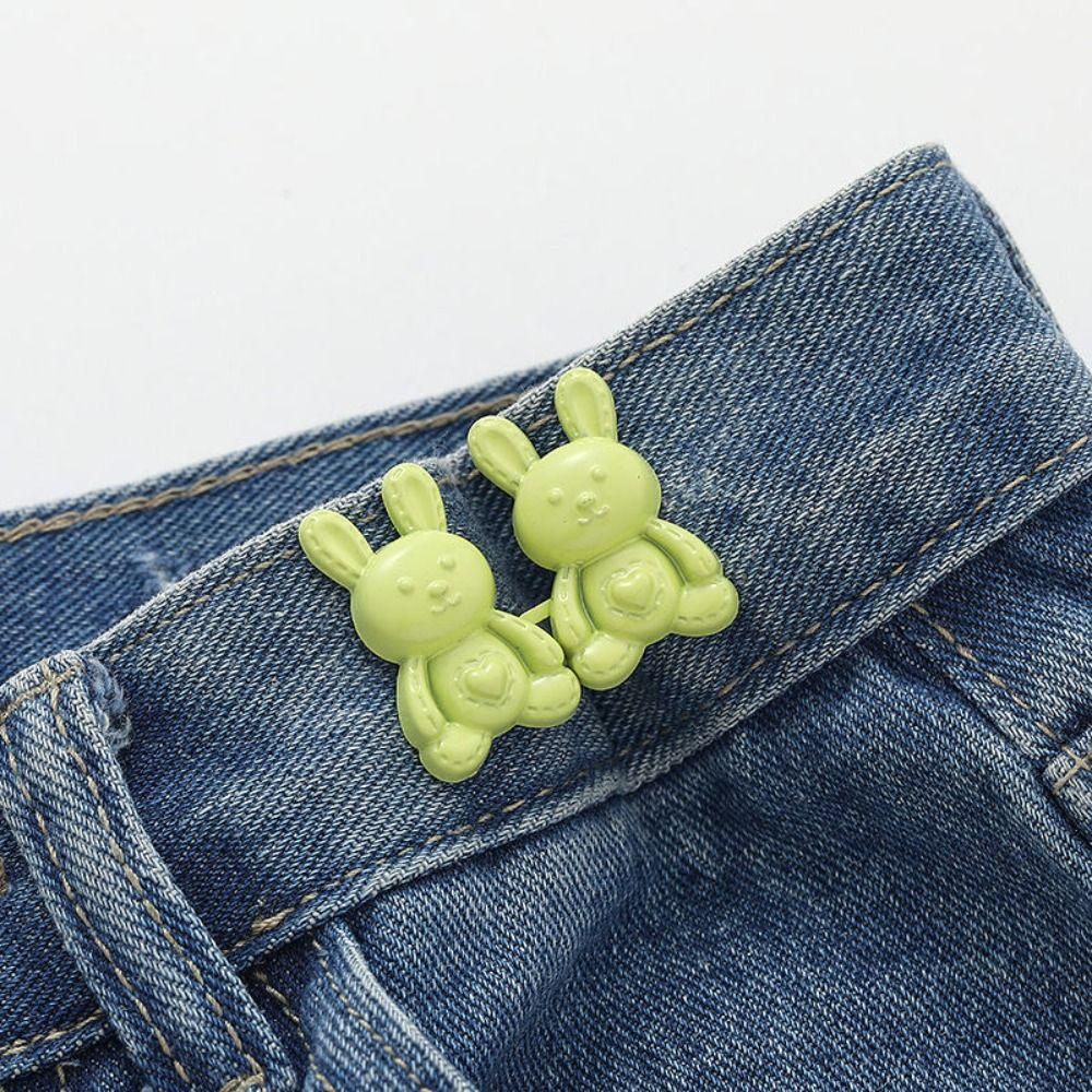 Zinc Zinc Alloy Rabbit Snaps Detachable Pant Clips Multicolour  Stylish   Tightening