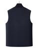 Men's 2025 Winter 100% Wool Tweed Down Vest - White Duck Down, Business Casual Style
