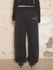 Hilda Smog Motif Wide String Sweatpants [Black]
