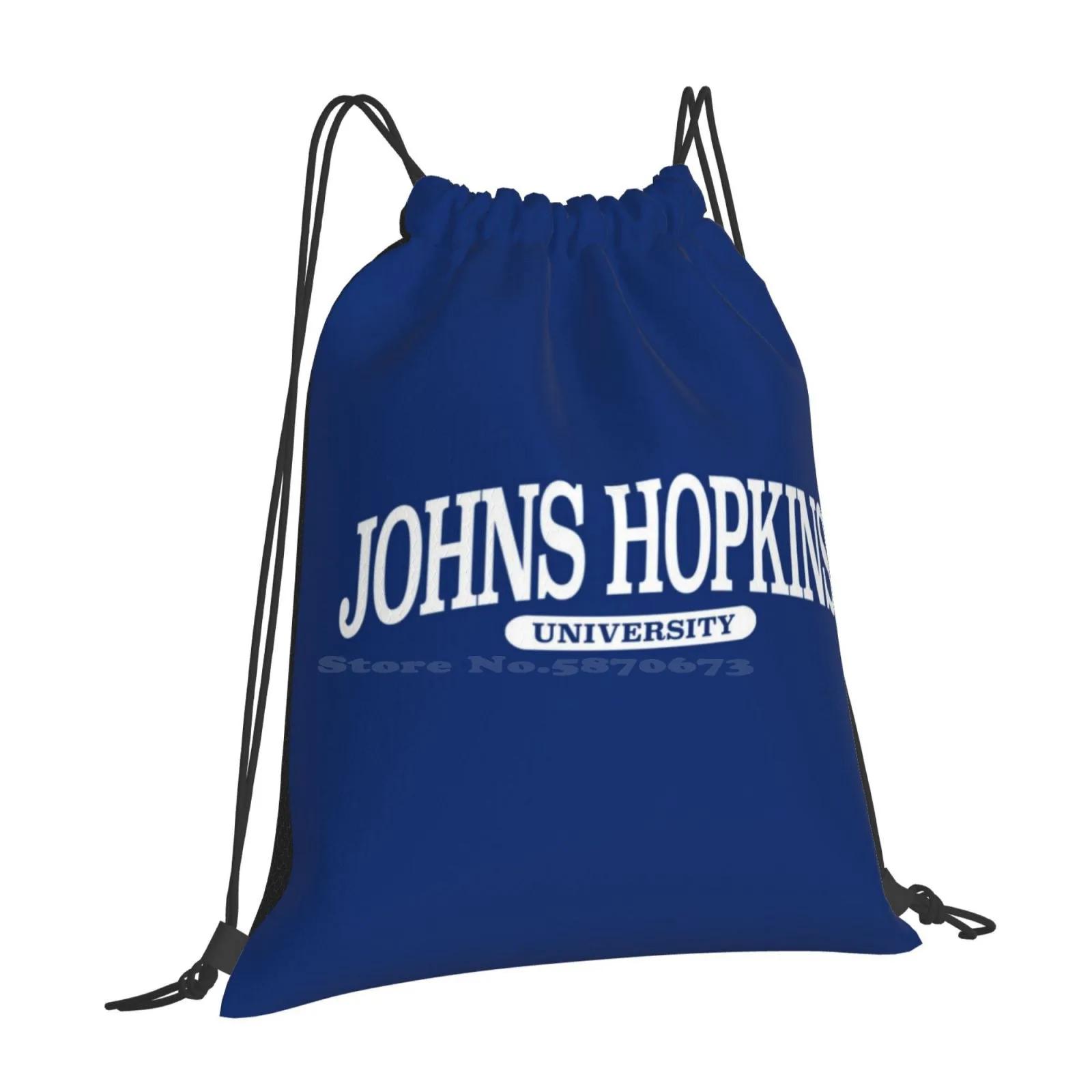 Johns Hopkins - Serif Font Curved Hot Sale Schoolbag Backpack Fashion Bags Johns Hopkins Scollegestuff OneSize