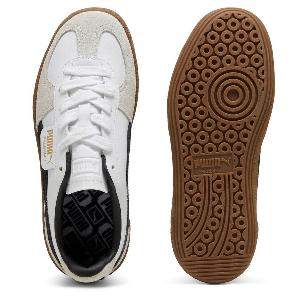 Puma Boys Palermo Classic Leather Flat Trainers