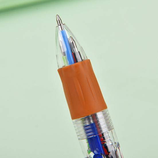 2Pcs Retractable Ballpoint Pen Cartoon Sports Ball 4-Color Mini Journal Pen with Football Basketball